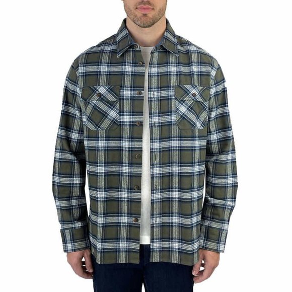 NWT Jachs MFG Men's Heavyweight Flannel And Thermal 2 Pack Green M $65 JK046 - Picture 2 of 3